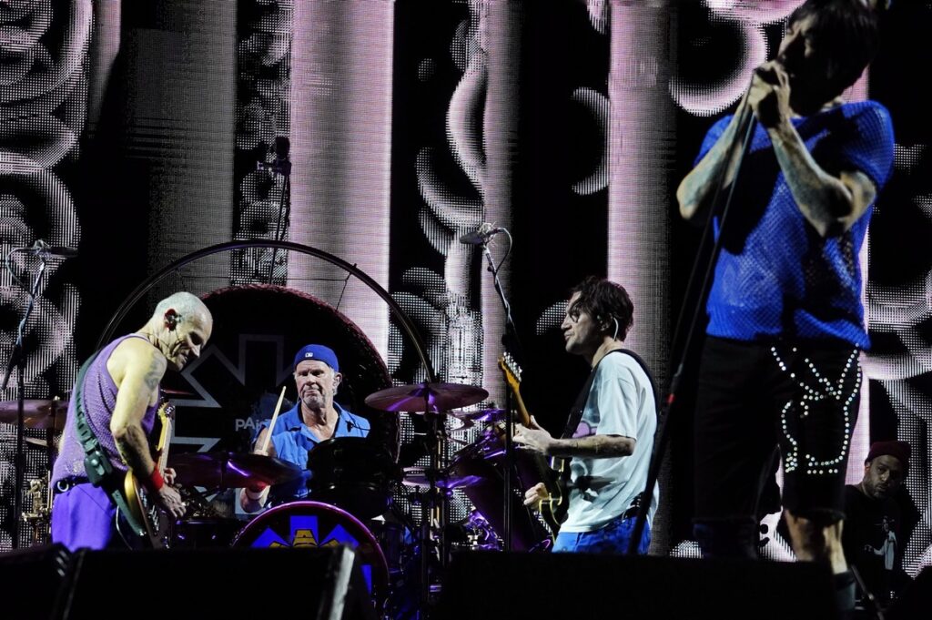 Recital de Red Hot Chili Peppers en River Plate en 2023. Foto Emmanuel Fernández