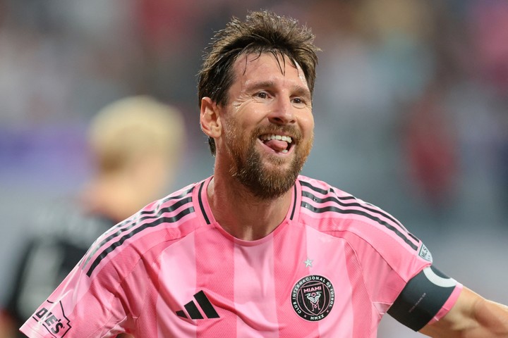 Messi jugando con el Inter Miami